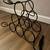 Wrought-iron, tabletop wine rack 6 bottles Stylish space-saver 1 thumbnail