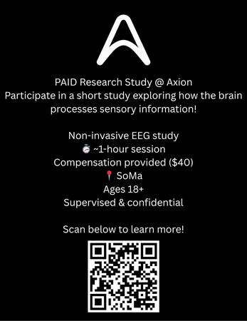 PAID Brain Research Study - ~1 Hour Session 1