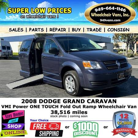 2008 Dodge Grand Caravan Wheelchair Van    1