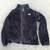 North Face women's MEDIUM fuzzy fleece black jacket coat womens 1 thumbnail