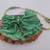 Scarce Mary Frances "Rock Out" Handbag Beads Stones Green Ruffles Purse 1 thumbnail