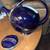 Hall Teapot #0443 Rare Cobalt Blue and Floral Gold  Accents 5 thumbnail