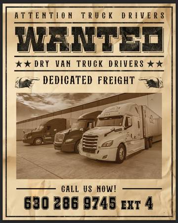 CDL A Driver, Dry van, Pineville,LA Dedicated lane 1