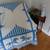 BLUE AND WHITE THROW 9 thumbnail