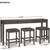Rectangle Breakfast Bar/Dining Room Counter Table with 3 Stools 7 thumbnail