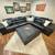 Modern Modular Black 🖤 Leather Sectional w/ Ottoman, + Storage 1 thumbnail
