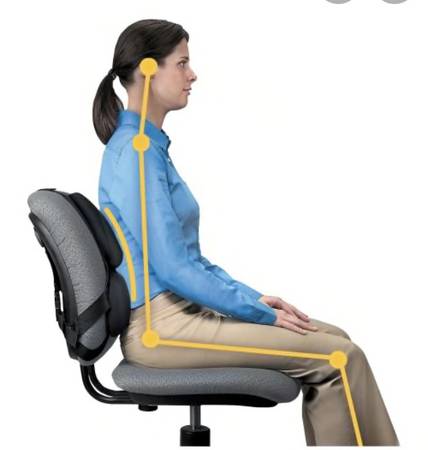 Ergonomic Back Support (new) for any chair (Retails $60) - $20 (South Tabor)63471263516291121