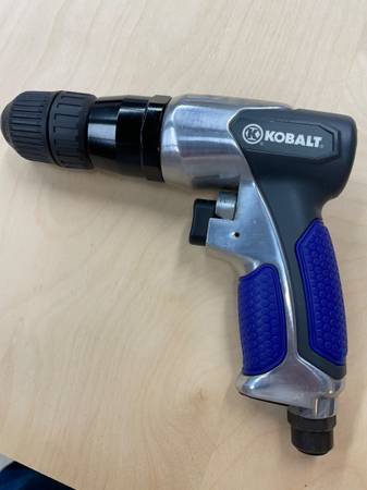 Air drill, 3/8 chuck, reversible 1