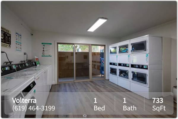 $2,095 / 1br - 733ft2 - Beautiful apartment! Stainless steel kitchen! Volterra Apartments (La Mesa)63663957315073120