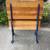 Cast Iron & Wood children’s school desk chair - back row 4 thumbnail