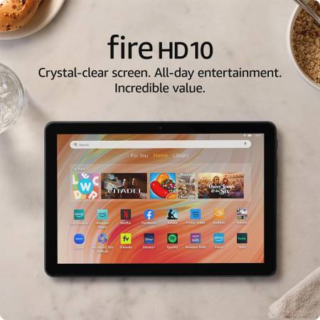 Último tablet Amazon Fire HD 10 de 10,1", 32 GB, 3 GB de RAM, funda plegable - $120 (Somerville)63471381716995124