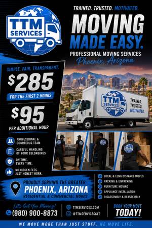 🚛🚚$285 🟰 2 movers + truck (2 hours)🚛🚚 1