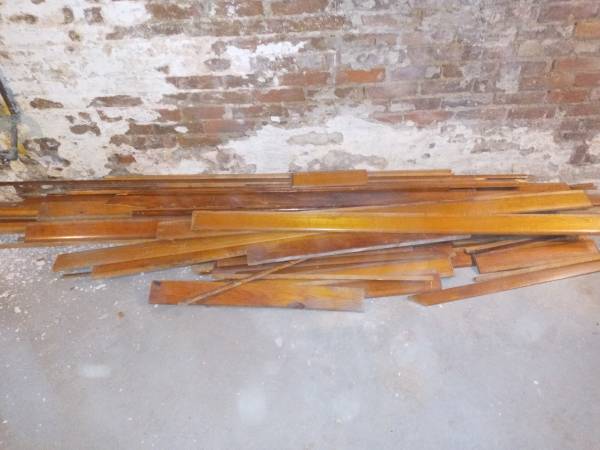 OLD wood-stained MOLDING from way back 1