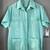 Cuban Style Guayabera Shirt in Aqua 1 thumbnail