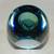 1960s Murano Sommerso Flavio Poli Faceted Green Blue Vase 6 thumbnail