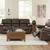 Mostly leather reclining sofa & reclining rocker 1 thumbnail