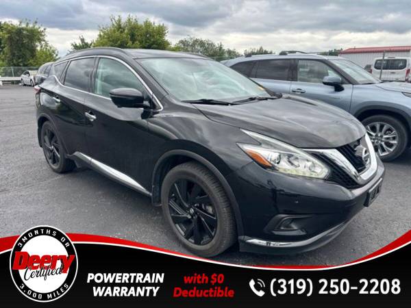 Certified 2017 Nissan Murano Platinum Magnetic Black Metallic 1