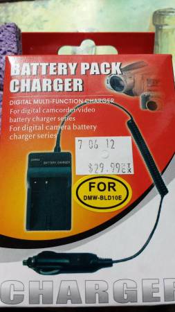 Panasonic DMW-BLD10E Battery Charger for Panasonic Lumix DMCG3/GX1/GF2 1