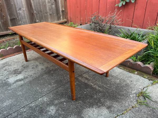 GRETE JALK TEAK SURFBOARD COFFEE TABLE 1