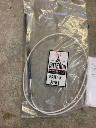 New 93-04 Corvette power antenna mast black 1
