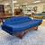 New Custom Made Adrian Pearsall Style Walnut Blue Gondola Sofa 7 thumbnail