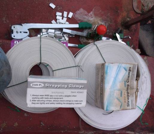pvc pallet strapping tie down kit w extra strapping, shipping Cheap 1