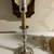 Connecticut House Pewter working candle stick table lamp w/shade 5 thumbnail