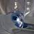 TWO BLUE GLASS GOBLETS, NEW 2 thumbnail
