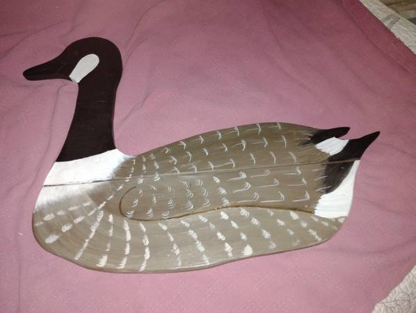 Goose wood hand painted 1