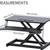 Used UPLIFT DESK Standing Desk Converter (Black) 3 thumbnail