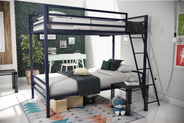 Kids bunk bed with ladder brand new Navy Blue. 1
