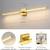360° Rotatable LED Vanity Light Bar – Brushed Brass 2 thumbnail