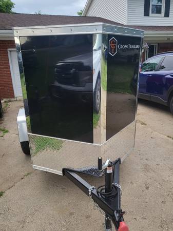 Used BLACK 4X6 CROSS BETA ENCLOSED TRAILER — $2,350 in Battle Creek