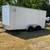 like new 7x14 '22 enclosed ramp door trailer white 1 thumbnail