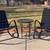 BLACK 3 PIECE METAL ROCKING CHAIRS AND TABLE 1 thumbnail