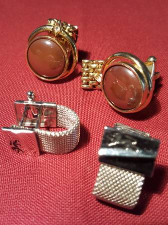 Two Vintage Hickok/USA Cufflink Sets 1
