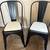 [LIKE NEW] 4 industrial metal stackable chairs+5 memory foam cushions 1 thumbnail