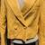 ANTHROPOLOGIE AVEC LES FILLES Yellow Faux Leather Double Breast Crop Jacket Sz M 6 thumbnail
