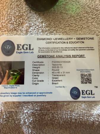 Tsavorite gem 1
