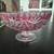 Nachtmann Lead Cut to Clear Pink Crystal Footed Bowl 4.75” wide 9 thumbnail