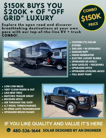$150K buys a $200K+ off-grid luxury setup TRUCK = FWTH 1
