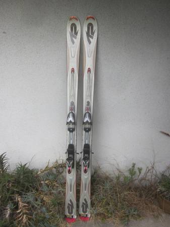K2 Apache Parabolic Wide Shaped Snow Skis 181cm with Marker Bindings 1