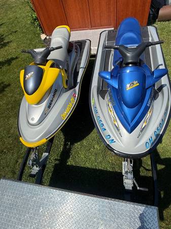 2001 Seadoo XP / 2002 Seadoo RXDI double trailer 1