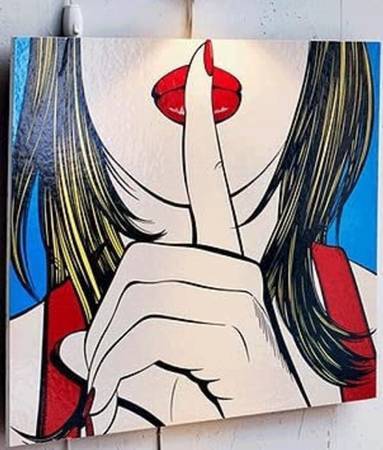 Ikea Solmyra vintage picture sssshhh 1