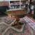 Round glass top wood table 5 thumbnail