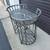 Contemporary Modern Style Rolling Bar Cart with 4 Wine Bottle Holders. 12 thumbnail