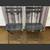 Bistro set. Outdoor patio deck round table, 2 folding chairs. Chairs are plastic 6 thumbnail