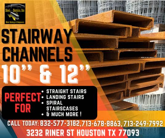 CHANNEL, STAIRWAY CHANNELS, STRUCTURAL CHANNEL,STAIRS,LAMINA,RPANEL 1