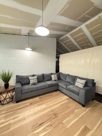 Gray Sectional Couch 1