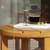 PAIR OF OUTDOOR WOOD SIDE TABLES ROUND -ALLNEW 2 thumbnail